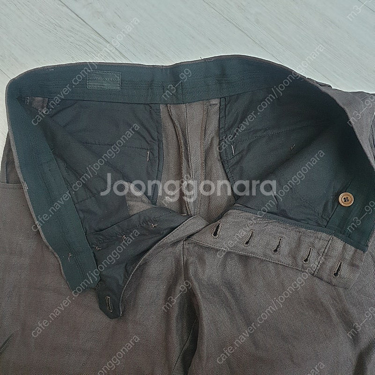 조르지오 아르마니 린넨 슬랙스 팬츠 34사이즈 국내매장...--4