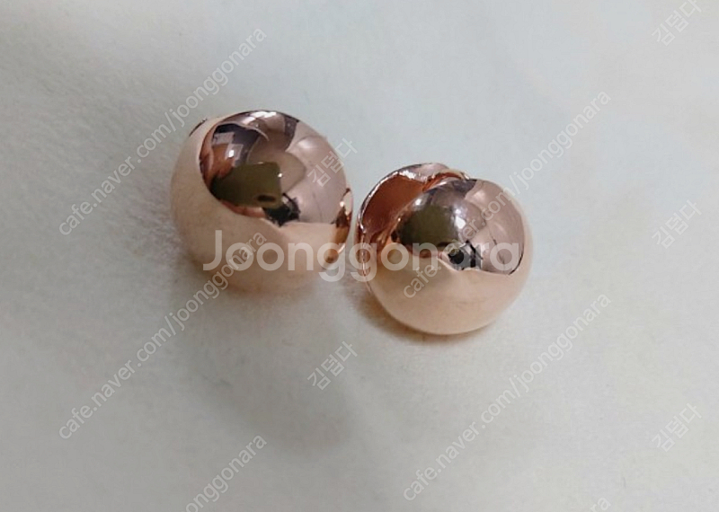 18k 공귀걸이(핑.골)--0