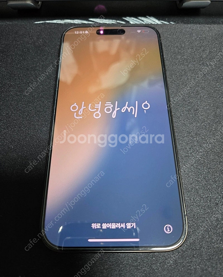 아이폰15프로 블랙티타늄--1