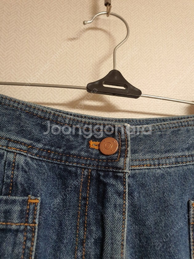 럭키슈에뜨 캉캉 스커트, 데님 쇼츠 팬츠 24ss 프릴...--4