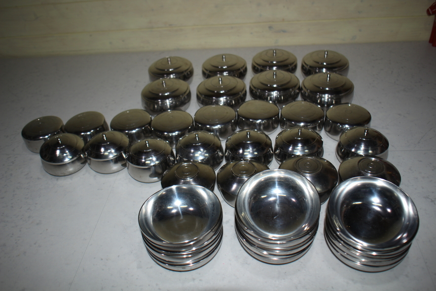 4번 부공 백동 유기 뚜껑있는 밥공기 (1개당 판매) 전통 그릇 전통음식 명절 제사 그릇 방짜 놋그릇 이미지