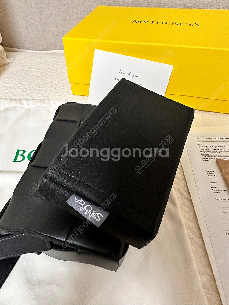 보테가베네타 카세트백 블랙--1