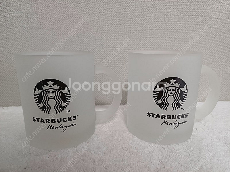 스타벅스 말레이시아 불투명 유리 머그컵 355ml--0