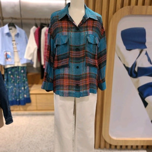 22 베네통 컬러체크 린넨 블라우스 / 랑방 마인 오브제 타임 럭키슈에뜨 산드로 마쥬 오르 시에 시스템