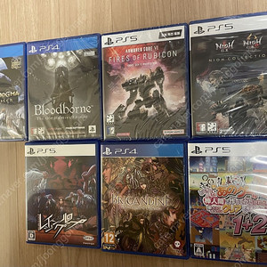 PS4,5 밀봉 및 최상급 게임 7개 일괄 판매합니다.