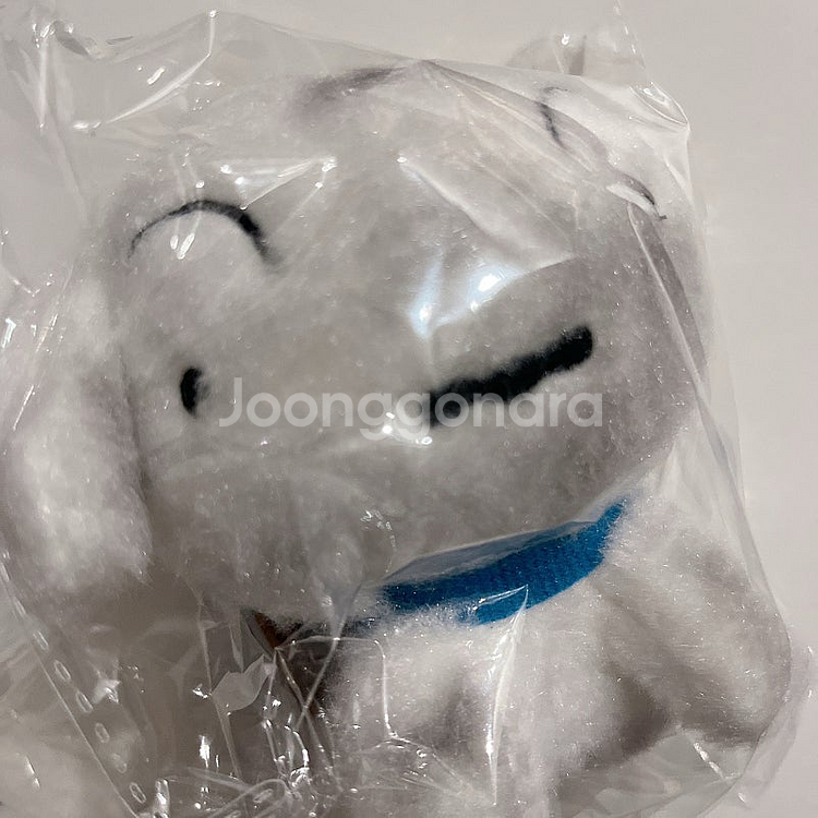 탄광마을의 흰둥이 인형 키링--1