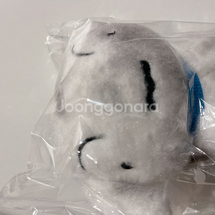 탄광마을의 흰둥이 인형 키링--3