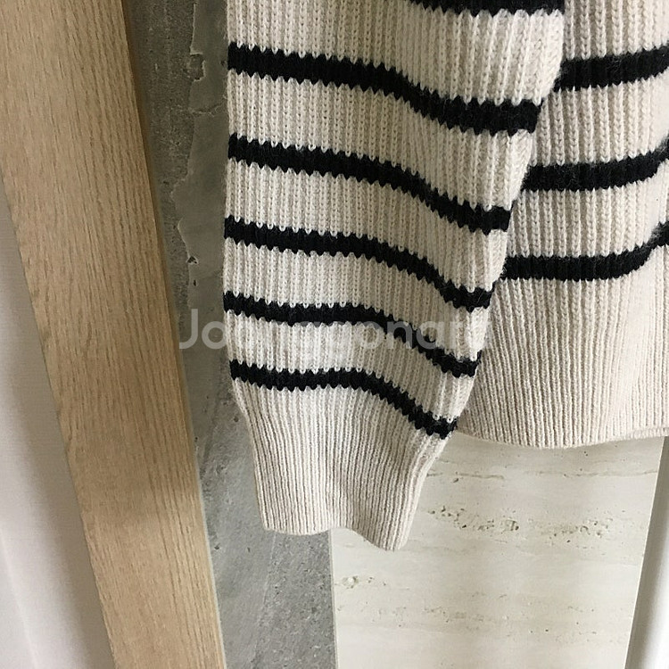 스튜디오톰보이 22fw 스트라이프 하프집업 풀오버 fr...--3
