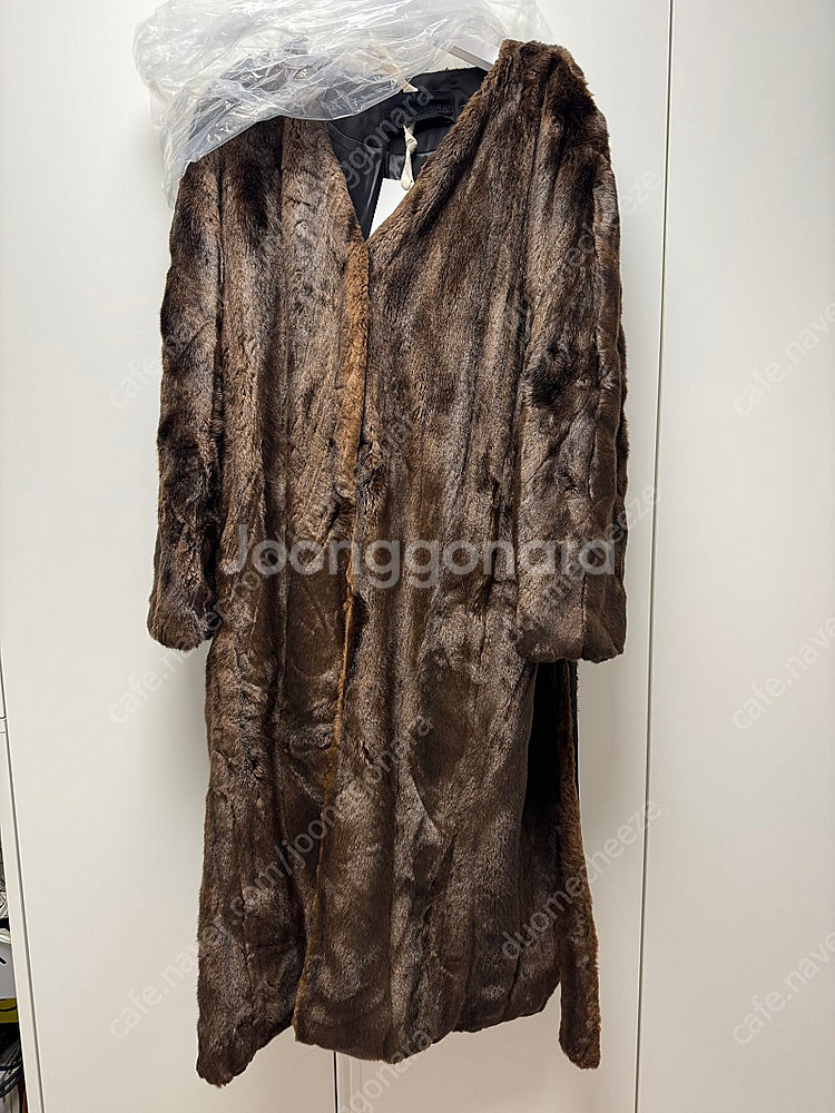 베르데오시도 페이크 밍크퍼 코트 M Robe Coat ...--3