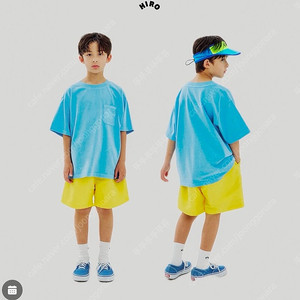 히로 올데이 다잉 티셔츠 블루 140 새상품 ㅡ 착불3만