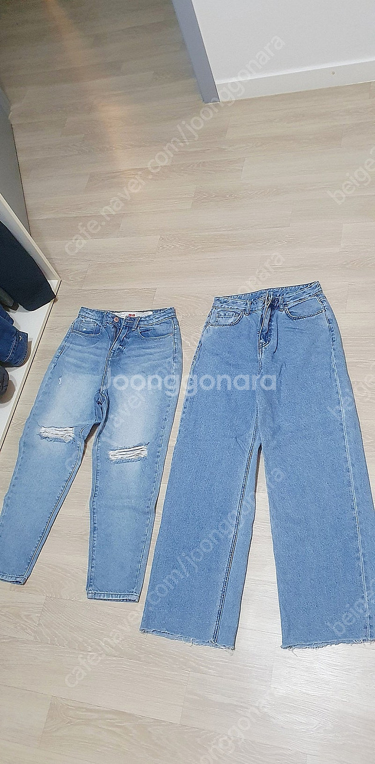 핏예쁜 와이드진 찢청진 일괄 파격가.--0