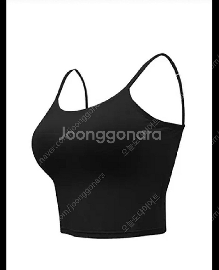 마른파이브 여성용 캡내장 모달 크롭 끈 나시--0