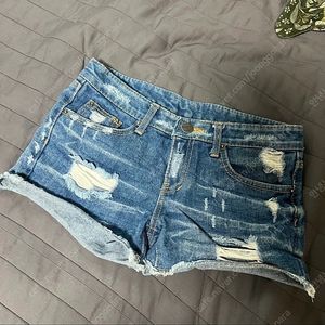 데님 핫팬츠 s