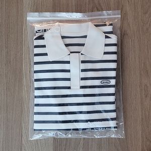 Andar 안다르 스프라이프 폴로 원피스 (사이즈 S/ 나이트 네이비)