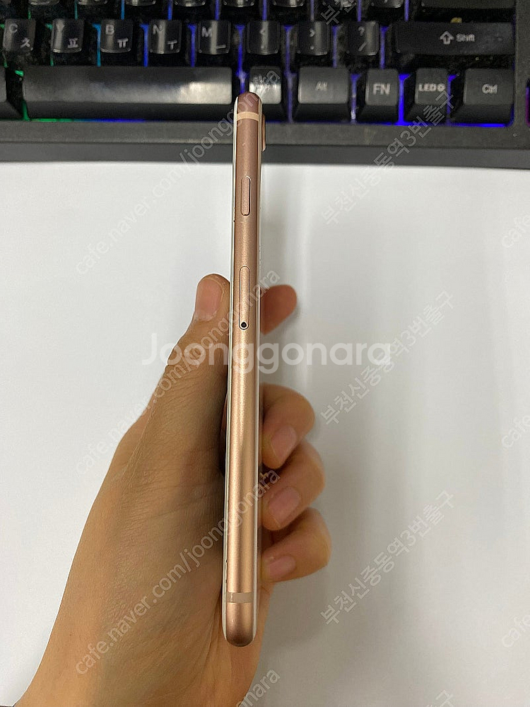 205245 아이폰8 로즈골드 액정SS급 256GB 배...--5
