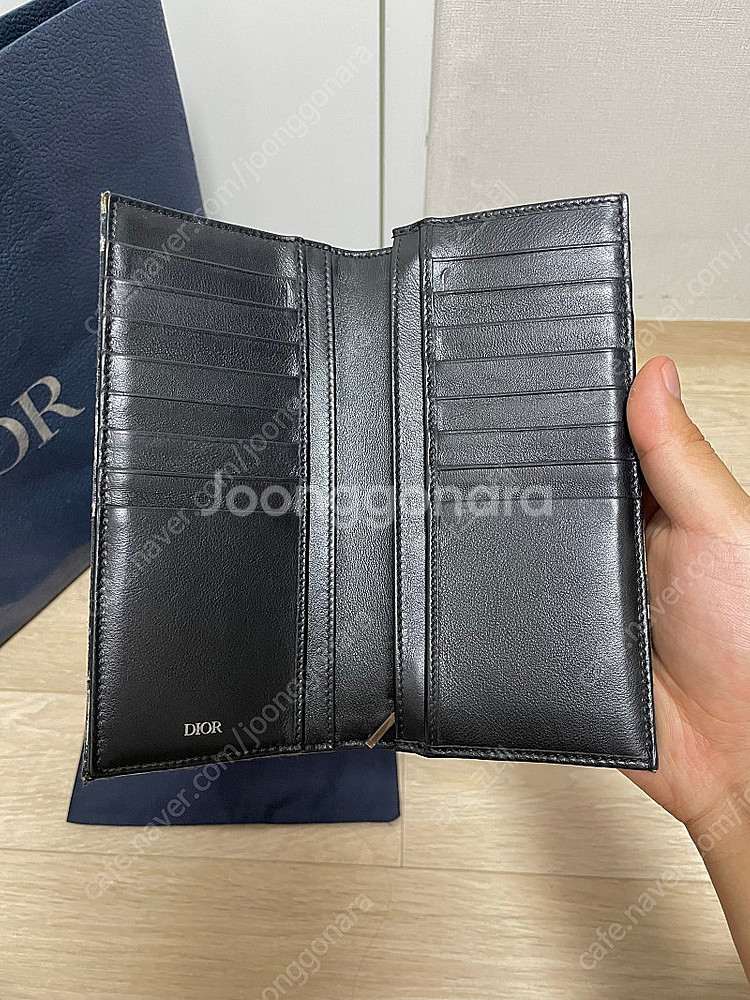 (새상품급, 풀구성) 디올 오블리크 장지갑--4