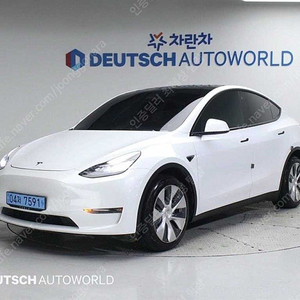 테슬라 모델 Y 중고 테슬라 중고 흰색 2021년식 75,731km 롱 레인지 중고자동차