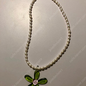 Ninfa Handmade 플라워 펜던트 진주 목걸이