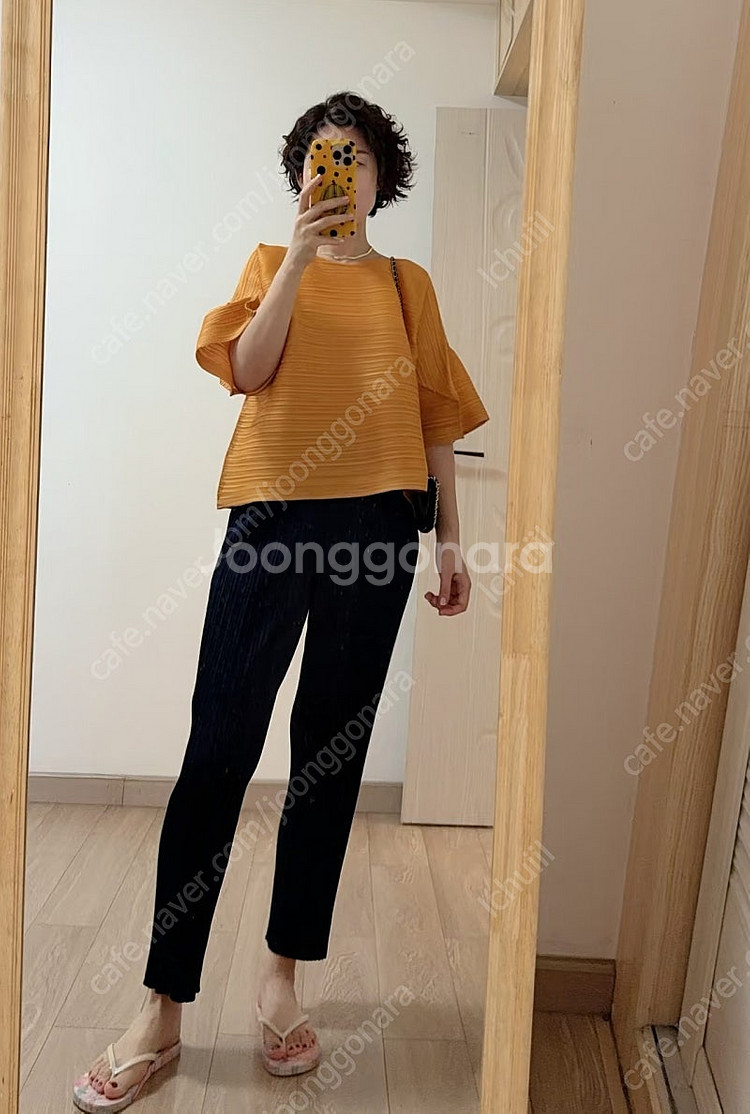 플리츠플리즈 TOUR 투어 바운스 탑 오커~--0