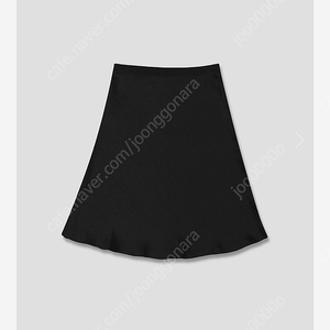 얼바닉30 실비 새틴 스커트 블랙 M