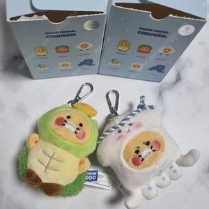 카카오 춘식이 해양동물 키링인형 - 거북이, 오징어 일괄