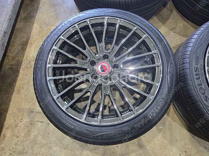 (판매) GT 05 블랙크롬 18인치 휠타이어--1