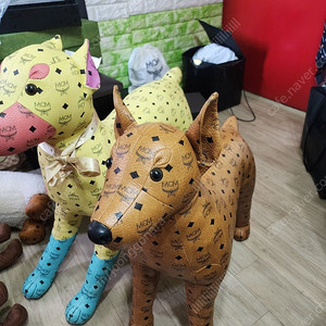 mcm도베르만 강아지 인형