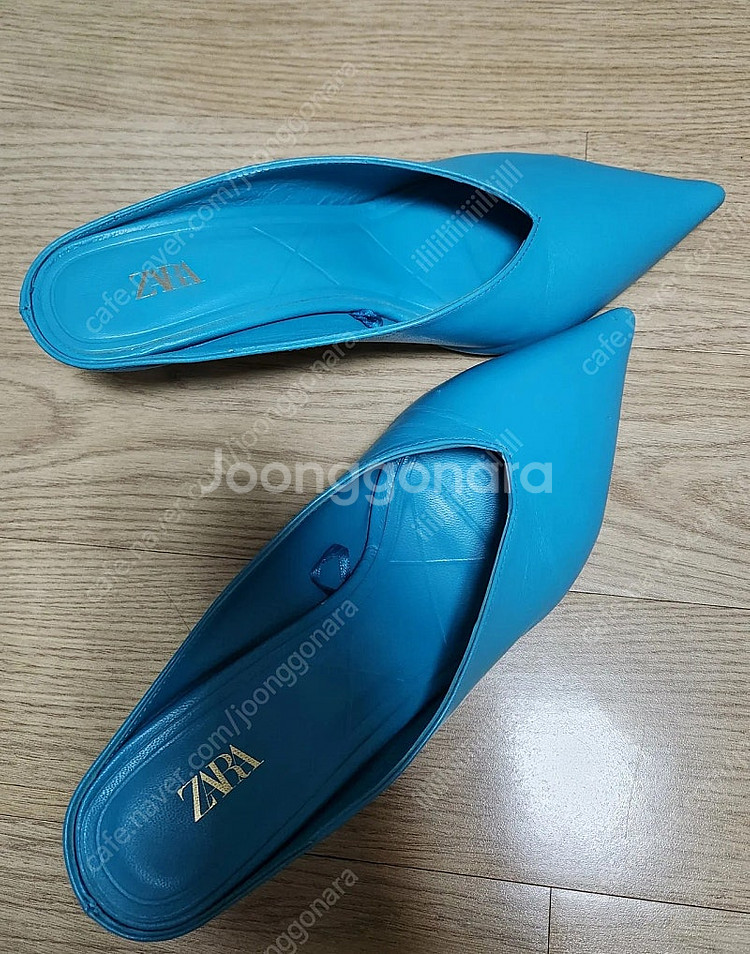 자라 염소가죽 뮬 38사이즈--2