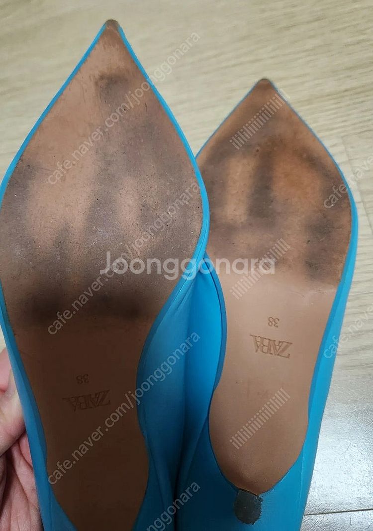 자라 염소가죽 뮬 38사이즈--4