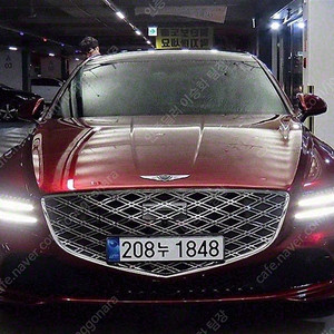 12,071 km 24년형 제네시스 G80 중고 제네시스 중고 2.5 가솔린 터보 2WD 기본형 중고차 리스 가능 차량 빨간색