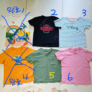 공룡티셔츠, 탑텐키즈, 스파이더맨 120 반팔티셔츠 데님 7부 여름팬츠, 반바지 등 드림 있음