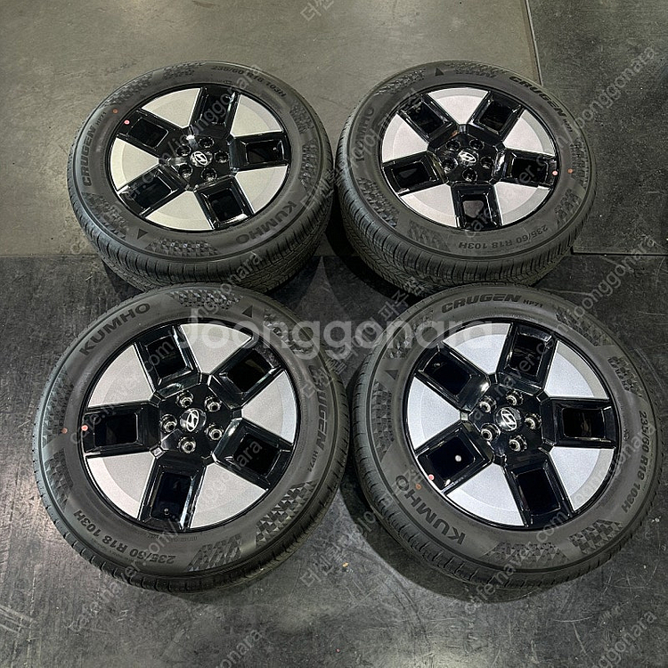 싼타페MX5 18인치 임판급 중고 휠타이어 235601...--1