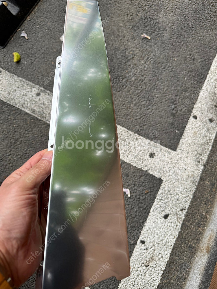 벤츠 w222 마이바흐 정품 b 필러 크롬 앞문 팝니다--2