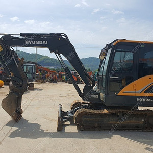 중고굴삭기 현대 HX60AMT 2021년식 저가동 장비, 코끼리집게, 회전라인 장착, 경북 고령소재