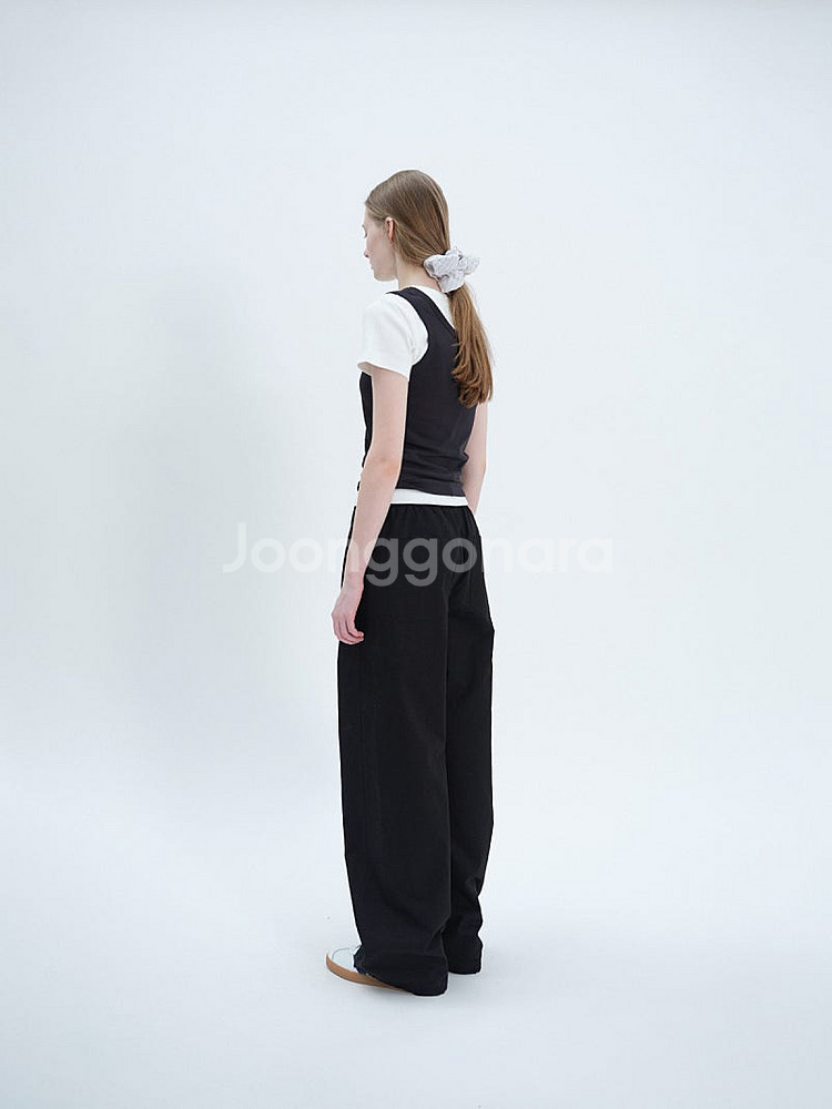 텍토 팬츠 블랙 새상품 Pawpaw wide pants...--0