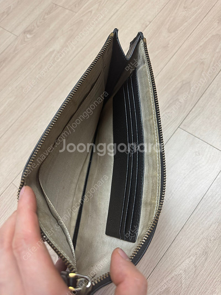 구찌 GUCCI GG 마몬트 레더 파우치 475317 ...--2