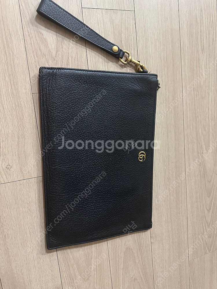 구찌 GUCCI GG 마몬트 레더 파우치 475317 ...--4