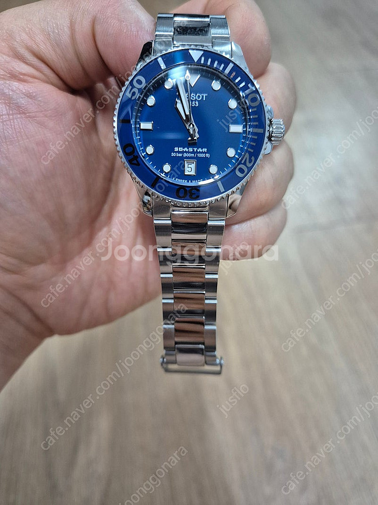 티쏘 씨스타 1000 36mm 블루 T120.210.1...--1
