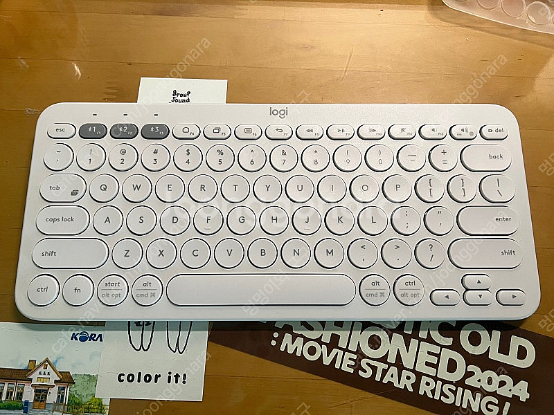 로지텍 K380 영문자판 화이트--0
