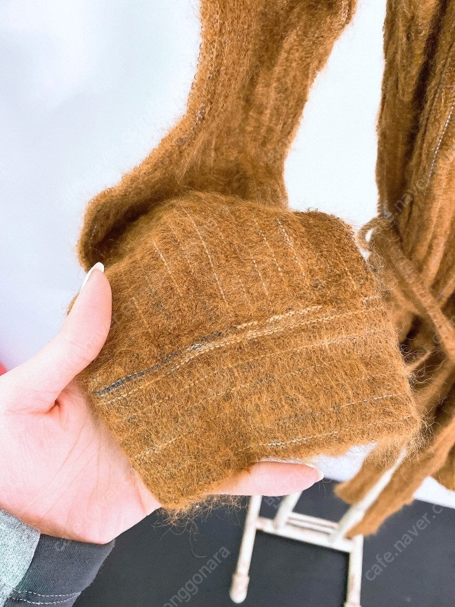 (여성90~95)미쏘니울카라오픈벨티드포켓가디건--4