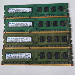 (4개)삼성 2GB 2Rx8 PC3 10600U 2개 / 삼성 2GB 1Rx8 PC3 10600U