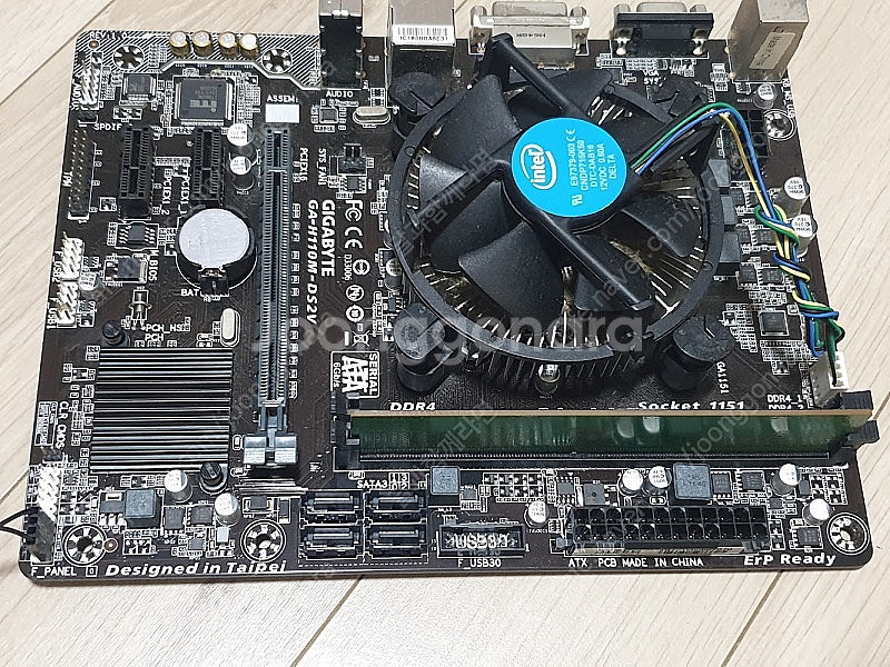 인텔 i3 7100 + H110M 메인보드 + 8GB ...--3