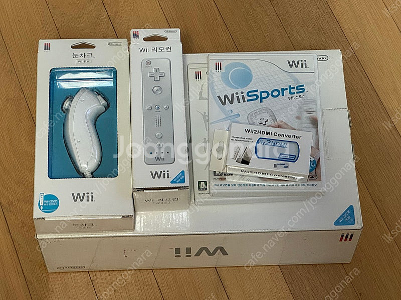 닌텐도 Wii 2인세트 구성품 모두 보유--1