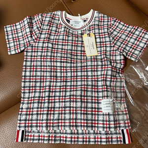 6Y 톰브라운 체크 반팔티