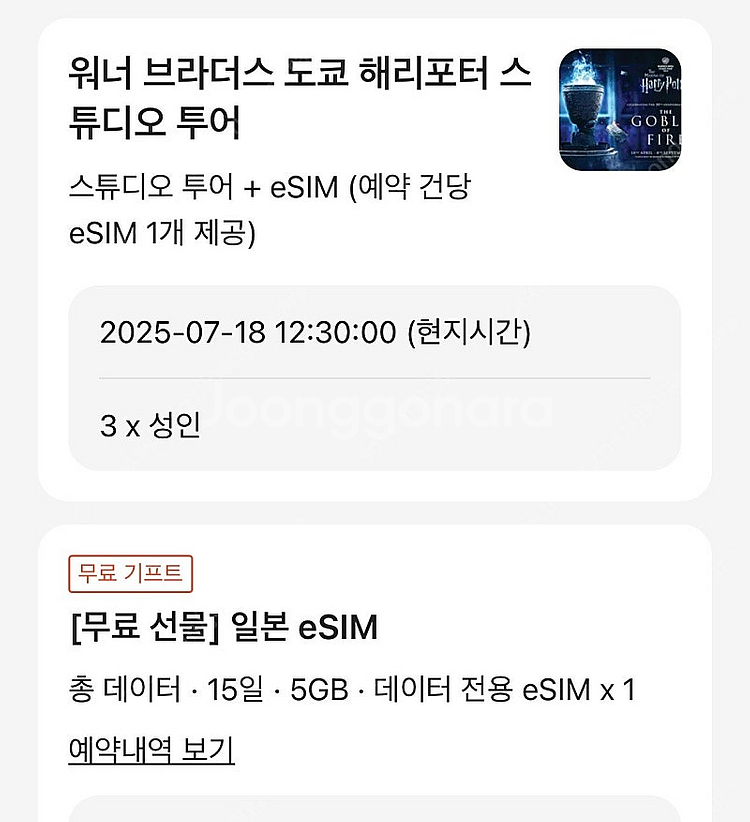 도쿄 해리포터스튜디오 투어 + esim 5GB (7/1...--0
