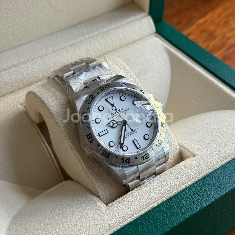 [예약금 있는 예약중] 롤렉스 익스2 폴라 226570 화이트 (2024년 풀)--5