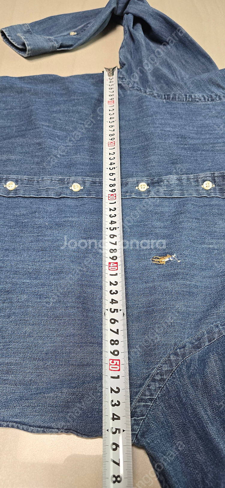 폴로 데님 셔츠 클래식핏 m--5