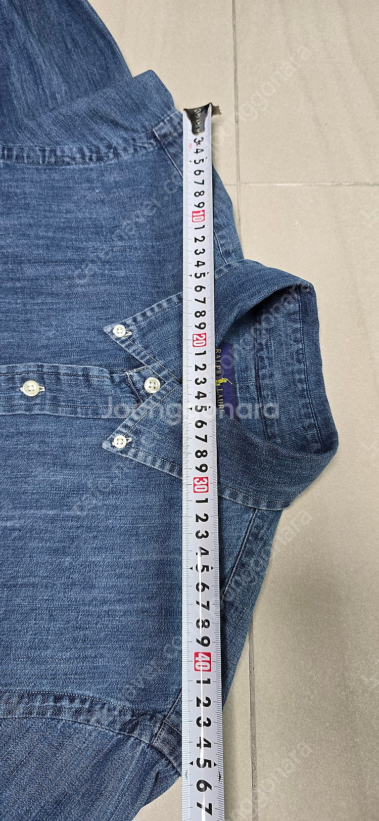 폴로 데님 셔츠 클래식핏 m--6