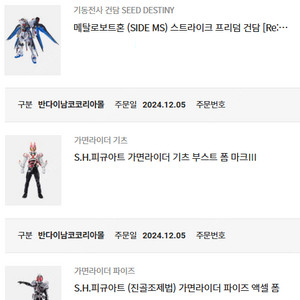 메탈로봇혼 스리덤 리코디드 SHF진골 파이즈액셀폼 SHF기츠부스트폼마크3
