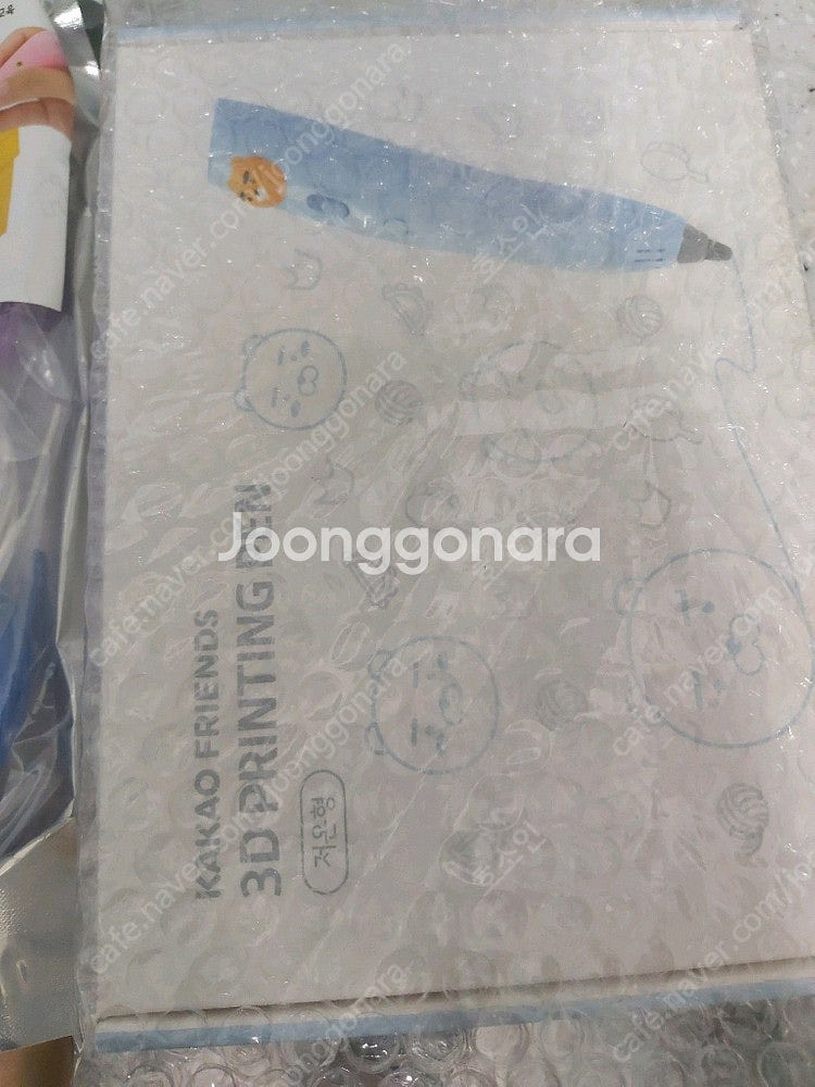 카카오프렌즈 3D펜 라이언 + 12 원색 미개봉 새제품--0
